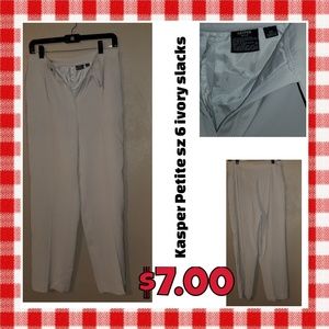 Creme color slacks